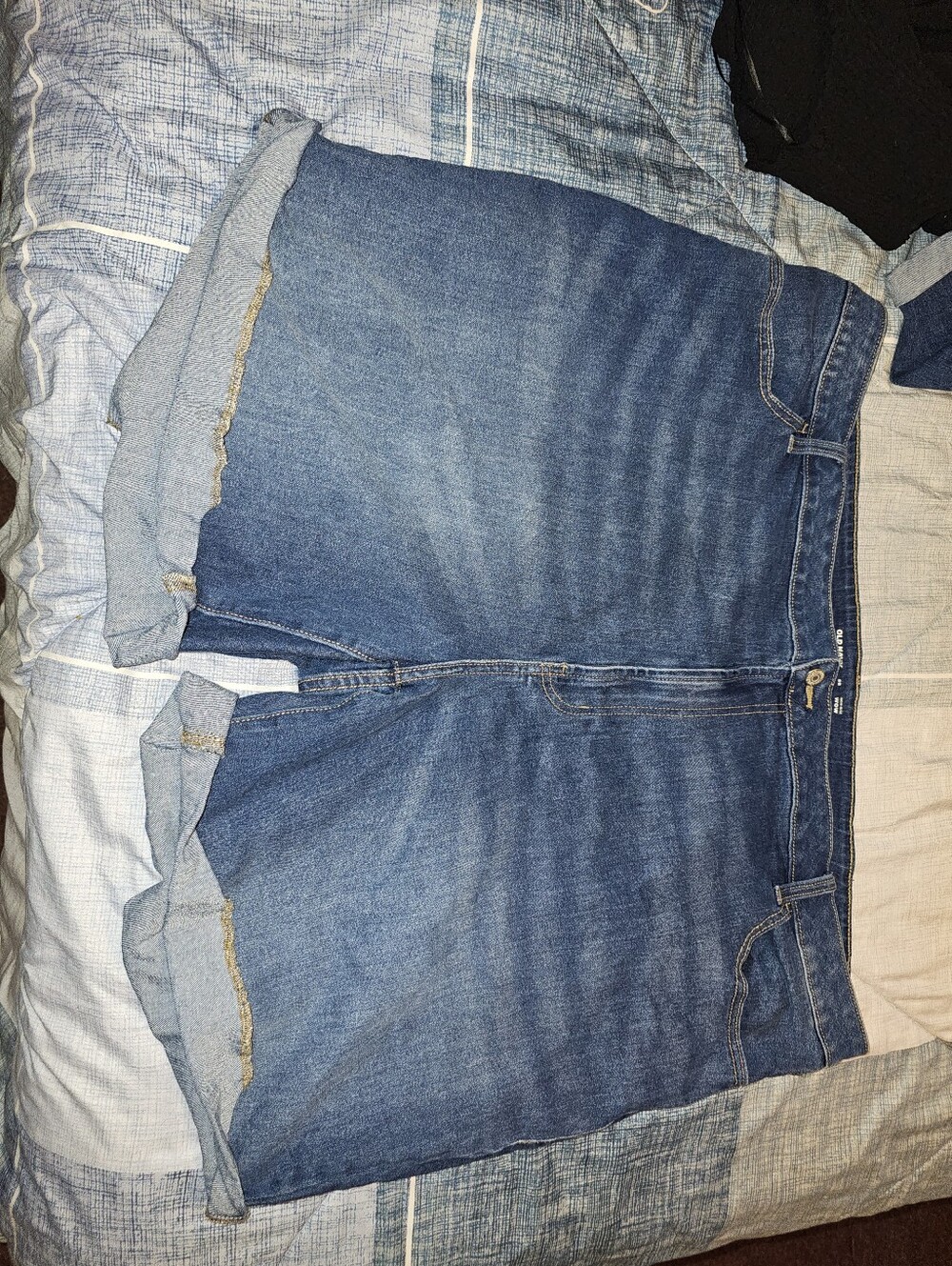 Old Navy Blue Denim Roll-Cuff Women’s Shorts